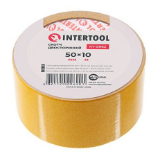 Скотч двобічний Intertool KT-0962 на тканевій основі 50мм 10м