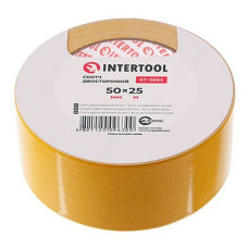 Скотч двобічний Intertool KT-0963 на тканевій основі 50мм 25м