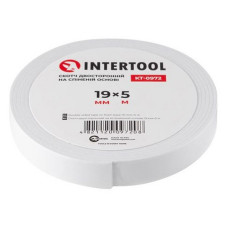 Скотч двобічний Intertool KT-0972 на вспіненій основі 19мм 5м