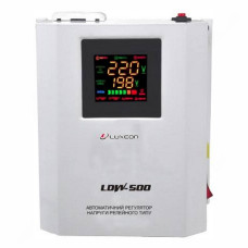 Стабілізатор напруги Luxeon релейний тип LDW-500VA білий