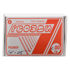 Цвях 1.6х25 200г
