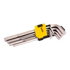 Ключі шестигранні Mastertool 75-0956 CrV подовжені 1.5-10мм L74-172мм 9шт