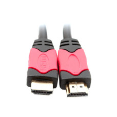 Кабель HDMI 1м v1.4 red/gold
