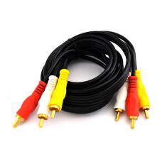 Кабель тюльпан 3RCA-3RCA High quality