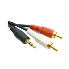 Кабель перехідник Mini Jack миниджек на 2RCA 1.5м