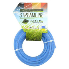 Волосінь для тримера Streamline з кордом 2.4мм 15м квадрат