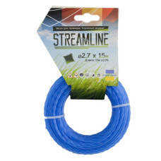 Волосінь для тримера Streamline 2.7мм 15м кручений квадрат