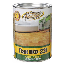 Лак алкідний зносостійкий ПФ-231 Блиск 2.1кг глянсовий