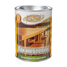 Лак меблевий Блеск НЦ-243 0.8кг шовковисто-матовий
