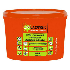 Клей монтажний універсальний Lacrysil Сумасшедшая липучка 1.2кг білий