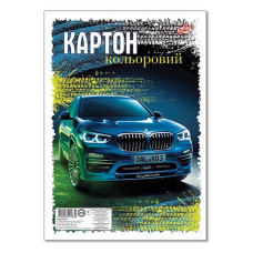 Набір кольорового картону УВ-7 А4 8 аркушів