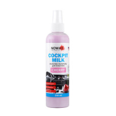 Поліроль-молочко для пластику Nowax Cockpit Milk NX25227 250мл Cherry