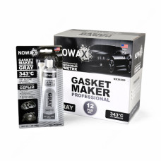 Герметик для прокладок Nowax NX36309 високотемпературний силіконовий 85г сірий