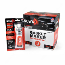 Герметик для прокладок Nowax NX37309 високотемпературний силіконовий 85г червоний