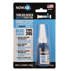 Фіксатор різьби розбірних з'єднань Nowax NX21139 10г синій