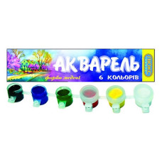 Акварель Люкс Колор медова 6 кольорів АМ-3/6
