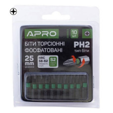 Біта ударна торсіонна Apro 309003 РН2x25мм 10шт