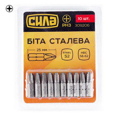 Біта Сила 309206 РН3x25мм 10шт