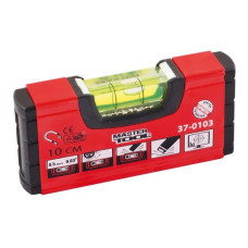 Рівень MasterTool 37-0103 10см 1 капсула 0.5мм/1м з магнітом