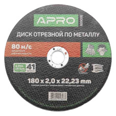 Диск відрізний по металу Apro 829010 180х2.0мм