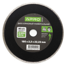 Круг по бетону Apro 830021 Суцільний 180х2.1мм 22-24%