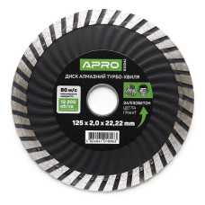 Круг по бетону Apro 830042 Турбо-Волна 125х2.0мм 22-24%