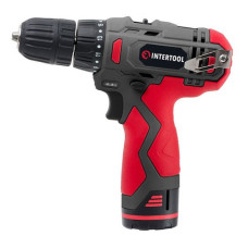 Дриль-шуруповерт акумуляторний Intertool DT-031012 В 30Нм 0-350/0-1300об/хв 0.8-10мм літій