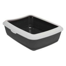 Туалет для котів із рамкою Trixie 37x15x47см темно-сірий
