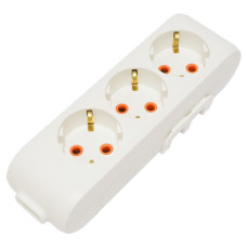 Колодка 3-а Viko 4300 Multi-let із заземленням біла