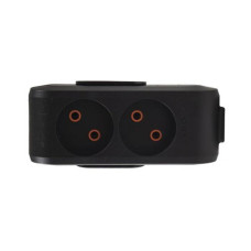 Колодка Viko 8702 Multi-let 2 гнізда без заземлення чорна