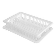 Сушарка для посуду R-Plastic пластикова 1 ярус 430х290х80мм біла Сушарка для посуду R-Plastic пластикова 1 ярус 430х290х80мм біла