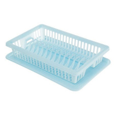 Сушка для посуду пластикова R-Plastic 1ярус 430х290х80мм блакитна Сушка для посуду пластикова R-Plastic 1ярус 430х290х80мм блакитна