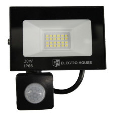LED прожектор Electro House EH-FDLS-20W IP66 холодний 6500К з датчиком руху